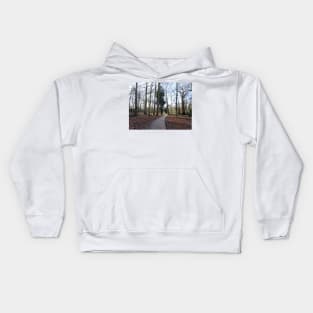 Lovely path and walk in the woods Kids Hoodie